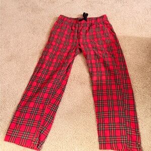 Madewell Red Plaid Lounge Pants